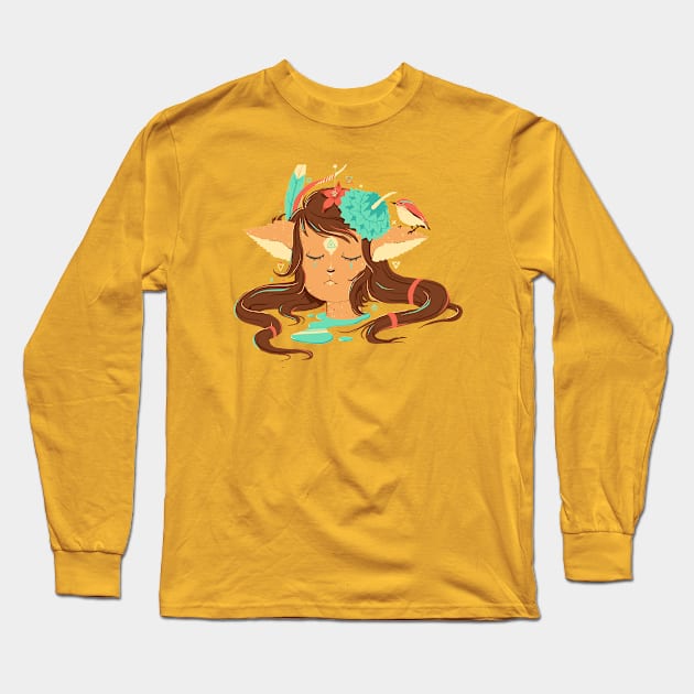 Fawn Long Sleeve T-Shirt by fightstacy